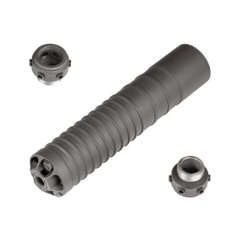 ДТК закрытого типа Гексагон на Тигр/СВД с длинным пламегасителем калибр 7,62х54R ДТК закрытого типа Гексагон на Тигр/СВД с длинным пламегасителем калибр 7,62х54R