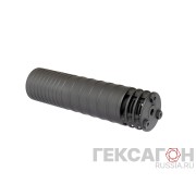 ДТК закрытого типа Гексагон ПОТОК 2 на АК-74M/105 с рассекателем, М24х1,5, калибр 5,45/.223 195мм ДТК закрытого типа Гексагон ПОТОК 2 на АК-74M/105 с рассекателем, М24х1,5, калибр 5,45/.223 195мм
