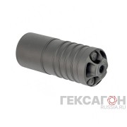 ДТК закрытого типа Гексагон ПОТОК 2 коротыш на AR-15, UNEF 1/2х28 TPI, кал. 223Rem